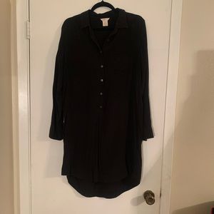 Black Button up dress